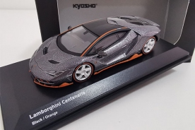 Kyosho 1/64 Lamborghini Centenario Black/Orange